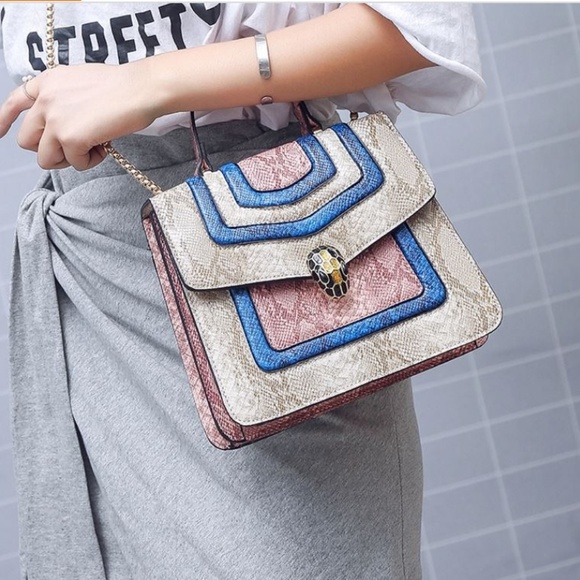 Love Is Real Couture Handbags - LAST ONE! Basilisk Vegan Leather Crossbody Bag